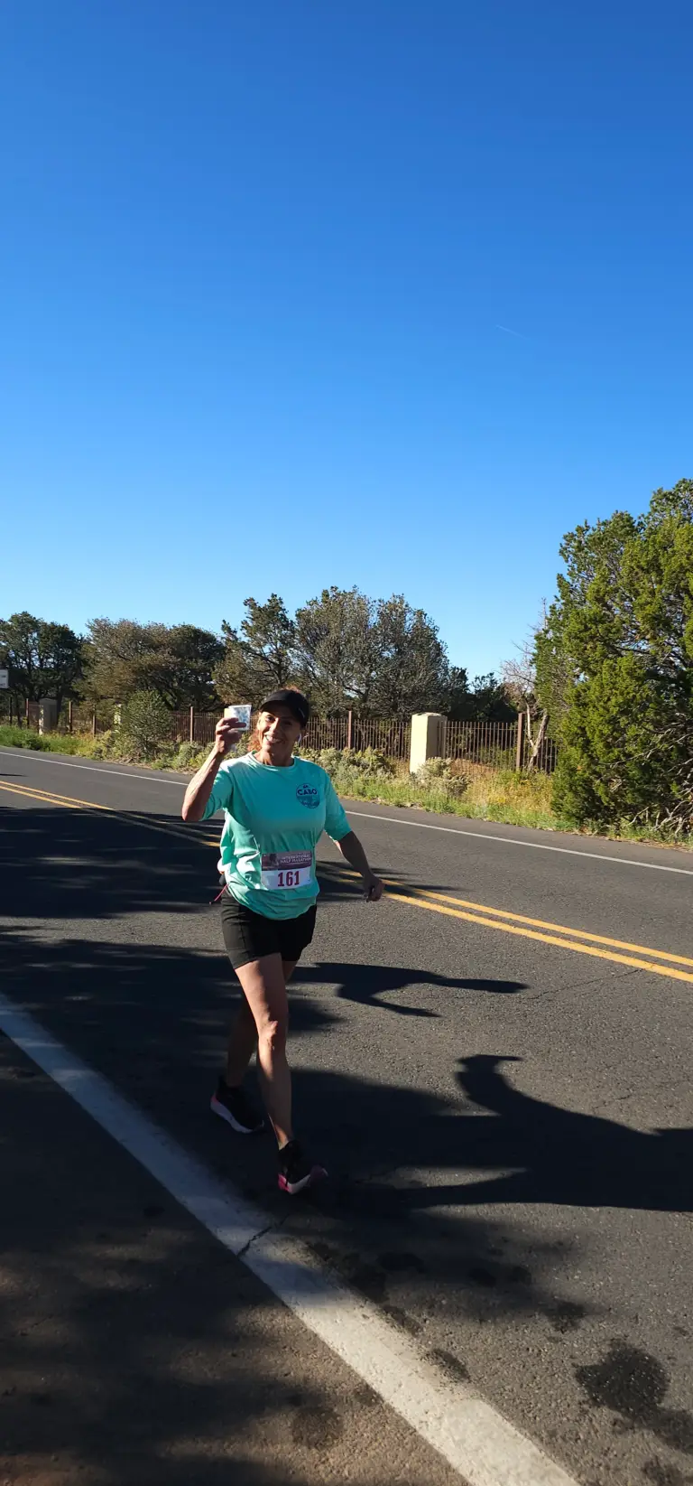 A relay leg out on the open high road